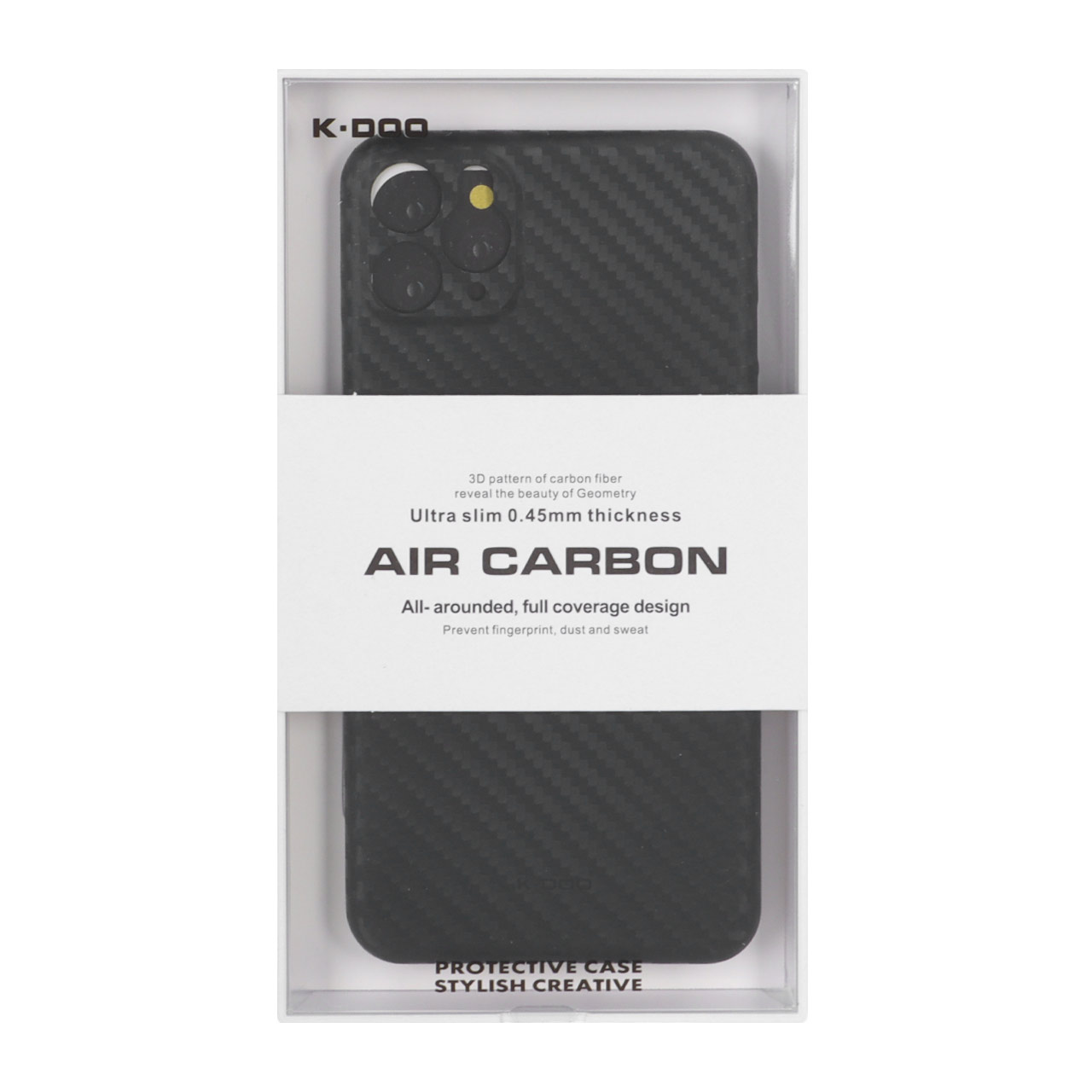 قاب محافظ لنزدار Original KDoo Air Carbon مدل Apple iPhone 11 Pro Max - مشکی ( پک دار) - NTC